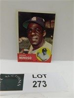 1963 TOPPS MINNIE MONOSO MLB BASEBALL CARD