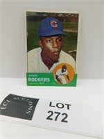 1963 TOPPS ARRON RODGERS MLB BASEBALL CARD