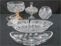 8 PCS CRYSTAL SERVING PCS COMPORT ETC