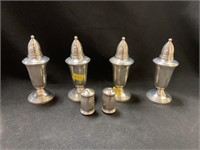 3 Pairs of Sterling Silver Shakers