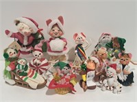 13 Christmas / Winter Themed Annalee Dolls
