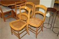 THREE WOODEN CHAIRS