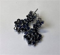 $360. St. Sil. Sapphire Earrings