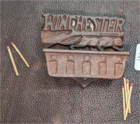 Original Antique Winchester Cast Iron Match Safe
