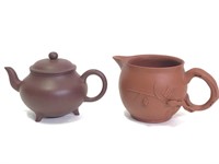 Unglazed & Polished Yixing Pot & Pitcher