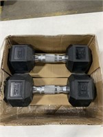 4 PACK OF DUMBBELLS, 2- 10 LB. / 2- 15 LB.