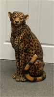 Big Cat, Vintage Cast Resin Cheetah, 30"