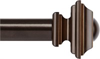 KAMANINA Curtain Rods 72 to 144 Inches Bronze
