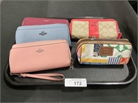 4 Nice Coach Wallets, Accessory Bag.