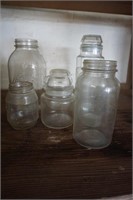 Collection of Glass Jars
