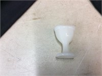 Paneled Milk Glass Eye Wash Cup