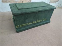 ANTIQUE TEXAS PINE HAND DOVETAILED TOOL BOX