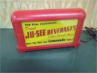 VTG DRINK JU-SEE BEVERAGES LIGHTED SIGN