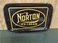 VINTAGE NORTON ICE CREAM METAL TRAY