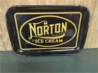 VINTAGE NORTON ICE CREAM METAL TRAY