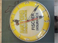 VINTAGE HARTFORD INSURANCE CLOCK