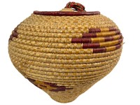 Native American Lidded Basket