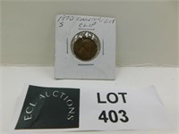 1970 U.S COUNTERFIT CLIP CENT