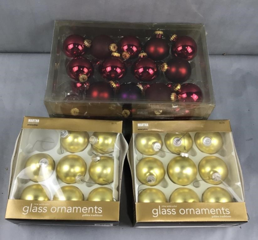 Glass ornaments