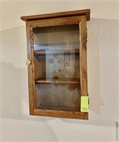 Solid Oak, Glass Front Display Case