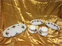 Crystal Clear white porcelain with roses china (7)