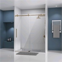 56-60" W x 75" H Frameless Sliding Shower Door