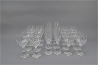 Set of 24 Baccarat Crystal Glasses