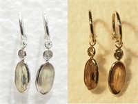 $2800. 14K Zultanite Diamond Earrings