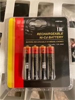 Set of 4 Rechargeable AAA Batteries NEW