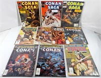 (10) CONAN SAGA MARVEL LARGE COMICS