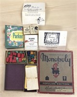 1951/1952 Monopoly in box, missing board, see