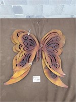 3 Metal garden art butterfly