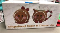 NEW Gingerbread Sugar and Creamer set