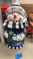 NEW Snowman Canister