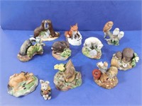 Franklin Porcelain Miniature Woodland Creatures