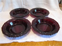 4 Vintage Cape Cod Soup Bowls 7&1/2"