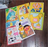 Playskool Wooden Tray Puzzles (8)