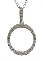 Brilliant 1/2 ct VS Lab Diamond Circle Necklace