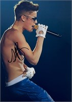 Autograph COA Justin Bieber Photo