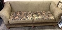 ART DECO STRIPED SOFA, LIKE NEW CONDITION