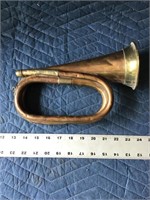 Vintage Bugle Copper and Brass No Mouth Piece