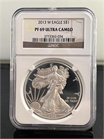 2013W American Silver Eagle NGC PF 69 Ultra Camo