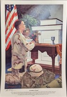 Richard E Thompson Signed Soldier's Prayer Print