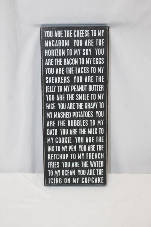 2 YOU ARE THE CHEESE TO MY MACARONI WOODEN SIGN