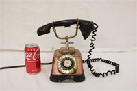Vintage KTAS Copper & Brass Rotary Phone #2