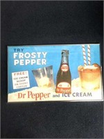 FRAMED DR. PEPPER ADVERTISING