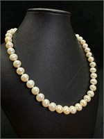 18" Cultured Pearl Necklace Sterling Clasp