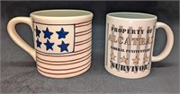 2 Property Of Alcatraz & Stars & Stripes Mugs