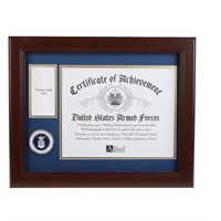 US Air Force Medal and Cert Frame - 8x10