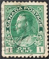 Canada 1911 George V 1 Cent  Stamp #104